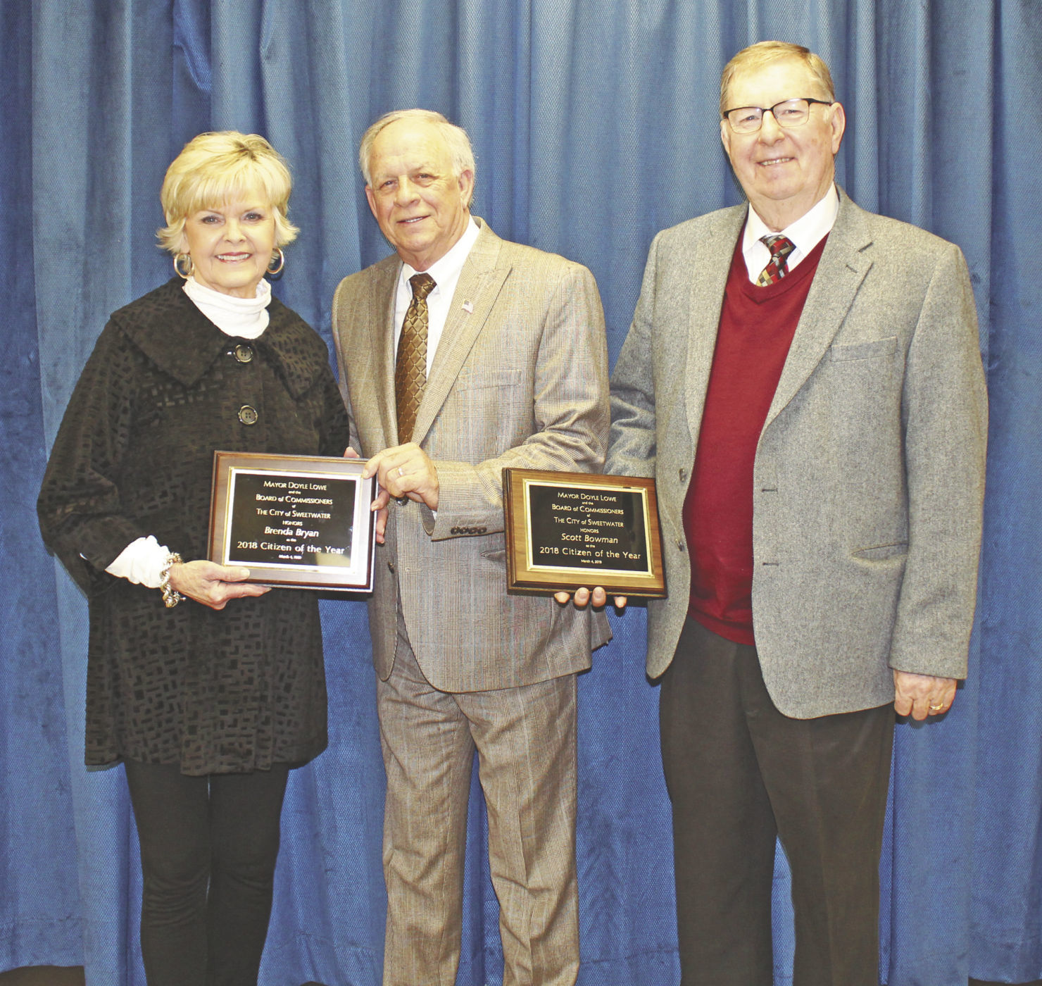 Bryan and Bowman honored as Citizens of the Year